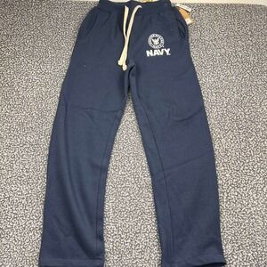 US Navy Sweatpants Men Small Navy Blue Pro-Weave Fleece Lounge Pants 26x32 New